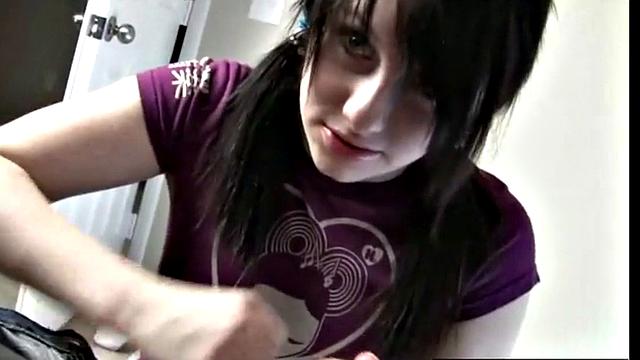 Melody Handjob closeup playing with balls