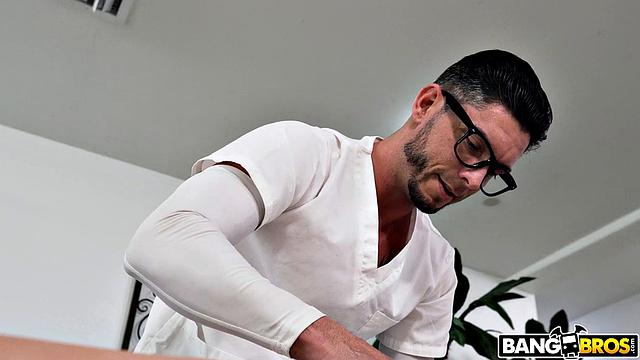 Nerdy Masseuse Gets Deep