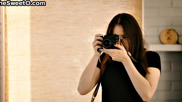 Stunning babe passionately riding lover's after blowjob