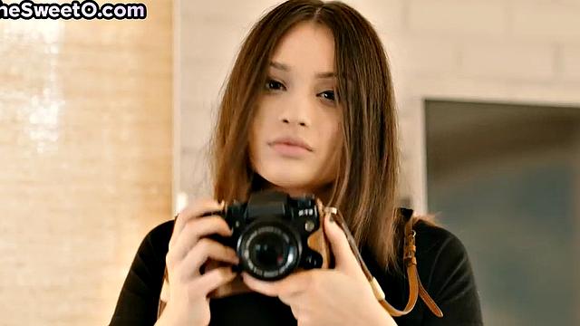 Stunning babe passionately riding lover's after blowjob