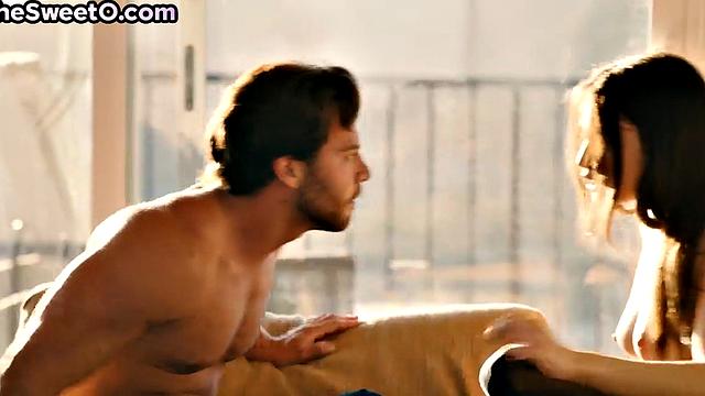 Stunning babe passionately riding lover's after blowjob