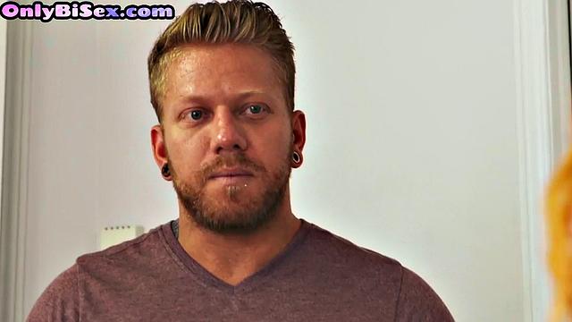 Strapon bae assfucked bisexual dude in 3way