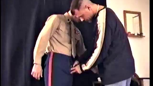 Soldier Gets a Blowjob