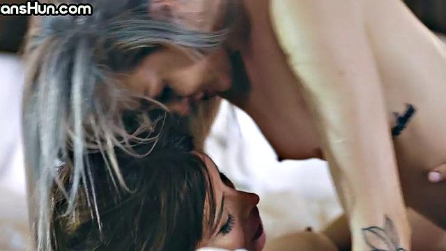 TS bride in stockings having passionate affair with her BFF