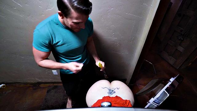 Babes toying pussy and riding in trio before blowjob