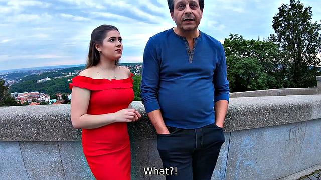 Kinky 21yo cutie trades her pussy for daddy's money in a wild outdoor bill-paying session