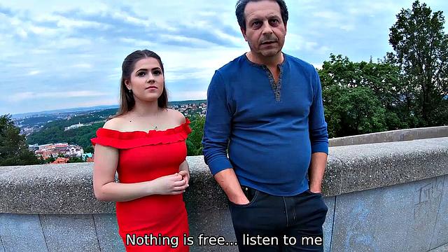 Kinky 21yo cutie trades her pussy for daddy's money in a wild outdoor bill-paying session