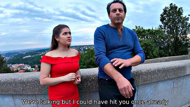 Kinky 21yo cutie trades her pussy for daddy's money in a wild outdoor bill-paying session