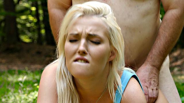 Mushroom hunter picks up blonde