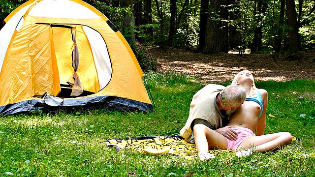 Mushroom hunter picks up blonde