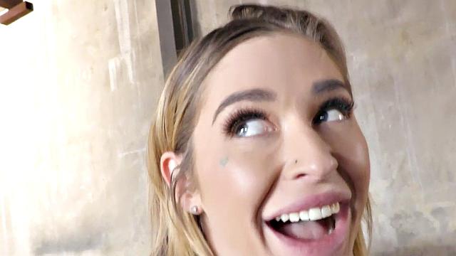 Inked anal slut drilled from behind in kinky couple