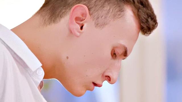 Redhead secretary fucked by dirty man in meeting room