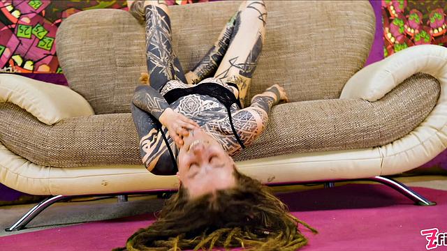 Tattoed Couple Hard Fucking And Anal