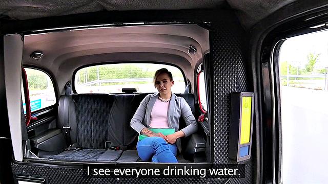 Petite Teen gets a free ride in reverse cowgirl with a tattooed Czech babe