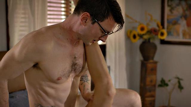 Big-boobs stepmom massaged and fucked by horny stepson