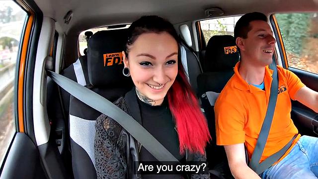 Big bootied diver babe rammed by instructor in the backseat