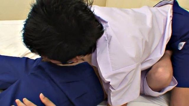 College uniform Asian twink gets anal sex at home