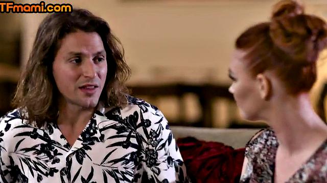 Redhead stepmom fucked in dripping cunt after sucking