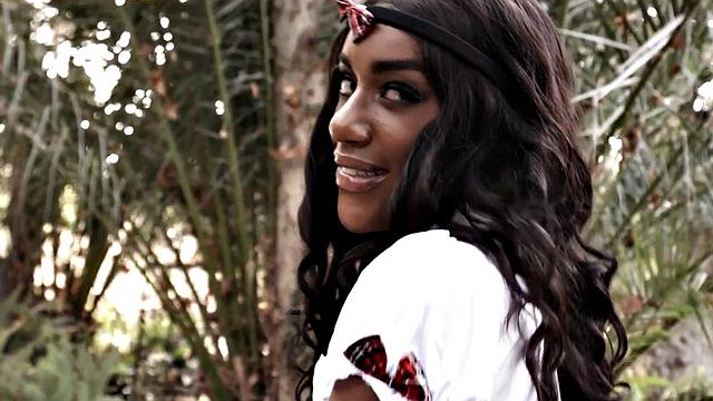 Nubian beauty gets licked and stuffed missionary