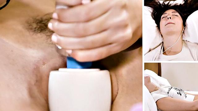 Cute 21yo babe solo toying her pussy before shaking orgasm