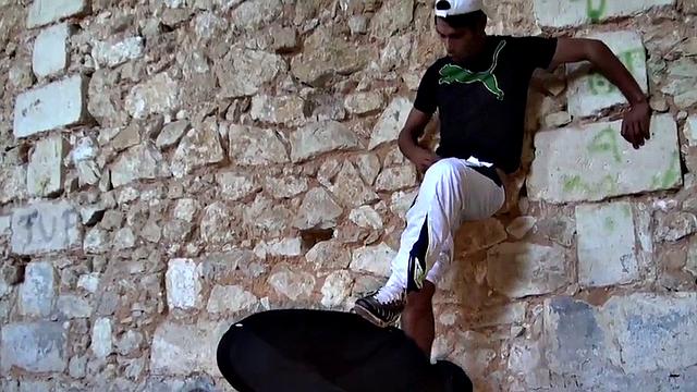 Amateur sneaker fetish fucked in public