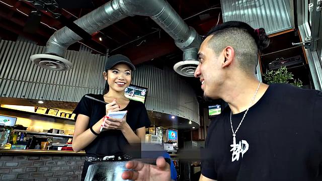 Waitress POV - Vina Sky - Petite Asian Treat