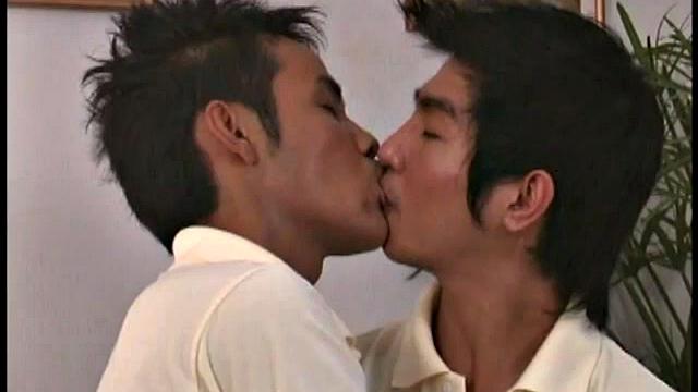 Retro asian stud got blowjob and rimjob