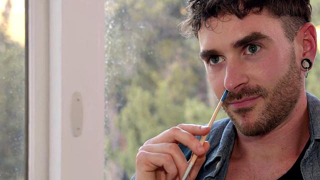 Seduced otter barebacked outdoors tasting jizz