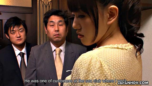 Hot woman Reina Misaki gets two big cocks