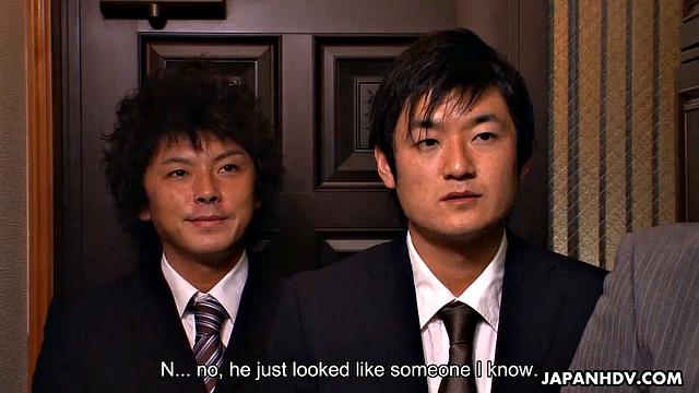 Hot woman Reina Misaki gets two big cocks