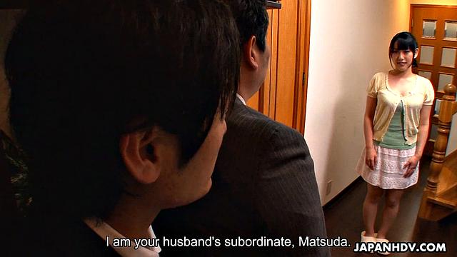 Hot woman Reina Misaki gets two big cocks