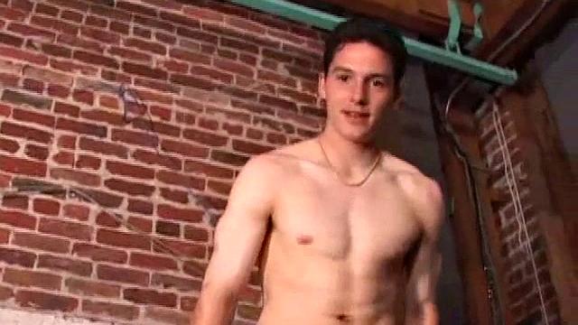 Martin Lorenzo strips down and strokes his thick cock for the camera