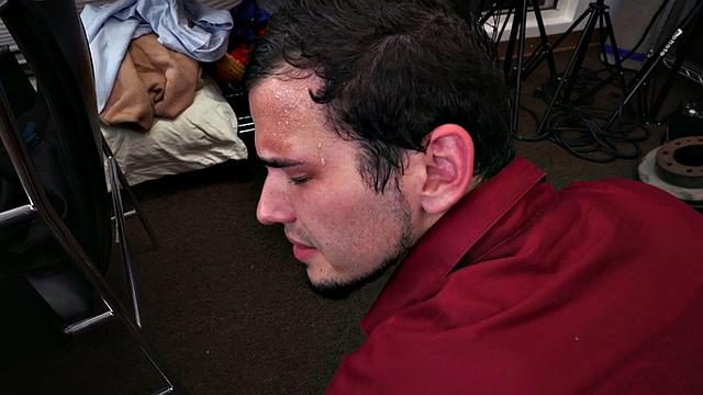 IR hairy amateur stud banged by Black office jock