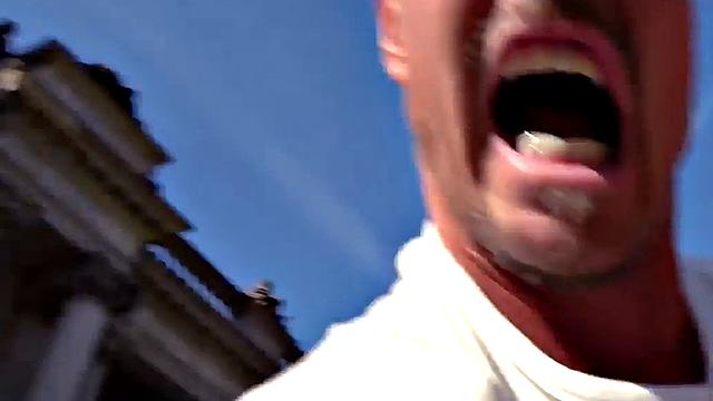 POV public German bomb enjoys outdoor amateur sex