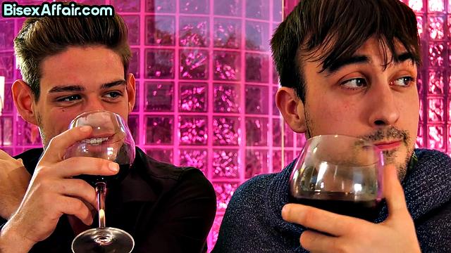 Sexy babe doggystyled in bi 3some