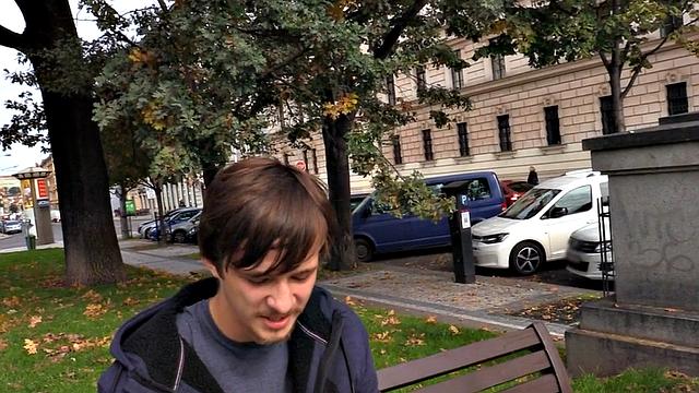 Facial loving Euro straight pulled and POV fucked for cash