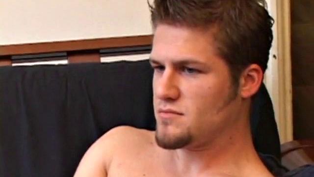 Str8 Alex Beats Off With Dildo