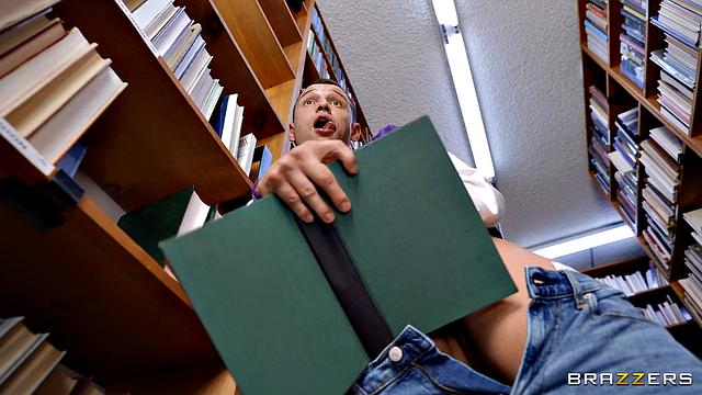 MILF Librarian Secretly Addicted to Eating Cum