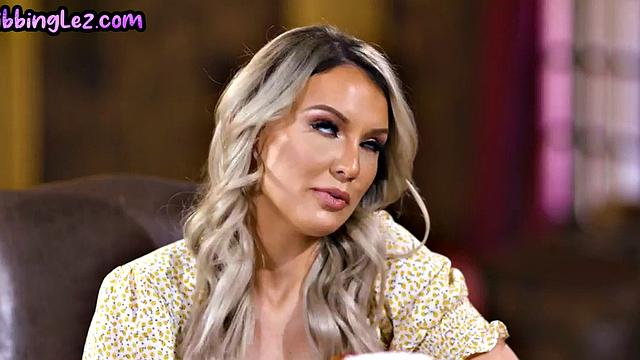 Busty lez MILF rimmed and pussylicked in 3some with babes