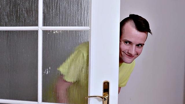 Chubby stuck and pussyslammed