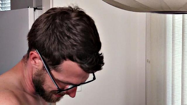 Twink stepbrother barebacked in kitchen by stepbro