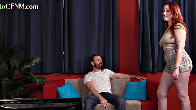 CFNM British babe sucks cock in group amateur BJ