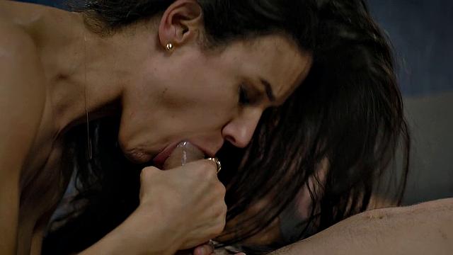 Big-titted stepmom banged by stepson in doggystyle