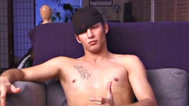 Cocky Stephan strips off his clothes and cues up a video, as he lubes and plays with his cock. After giving himself strokes, Stephan grabs his skateboard and blasts a load onto it