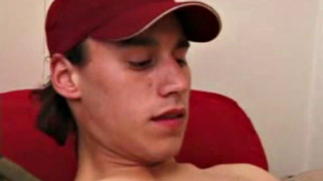 Ricky Underton quickly strips down and starts tugging on his cock. He lubes up his ass and shoves a purple vibrator deep inside. Next, he lubes up a double-header, and slides it in and out, while stroking his hard dick.