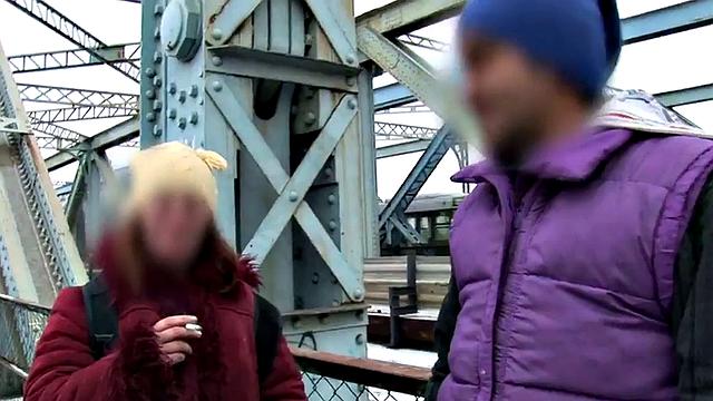 Pierced Latina fucked by big dick in doggystyle