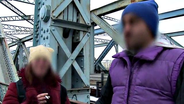 Pierced Latina fucked by big dick in doggystyle