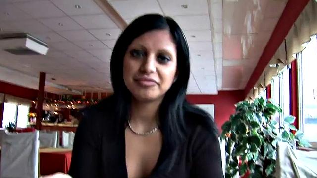 Pierced Latina fucked by big dick in doggystyle