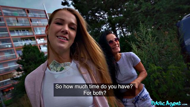 Lucky Agent in Threesome