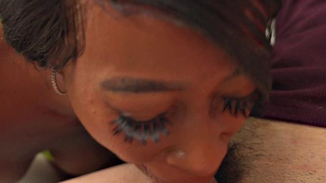 MommyBlowsBest - HOT EBONY MILF GOES ON MY COCK